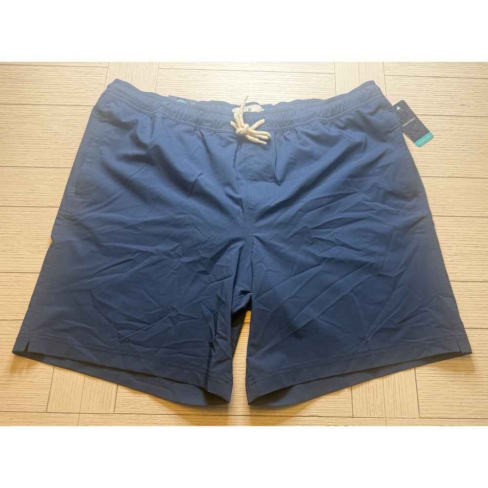 Trinity Coast NWT Mens Swim Trunks Navy Lined Shorts Pockets‎ Sz 2XLT